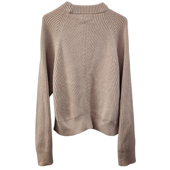 AllSaints Wool Cashmere Blend Knit Sweater M Cozycore Fall Neutral Casual School - Picture 2 of 7